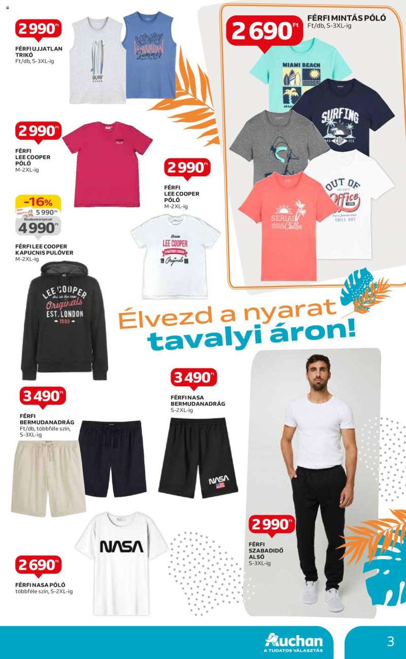 Auchan Textil ajánlataink / Hipermarket 3 oldal