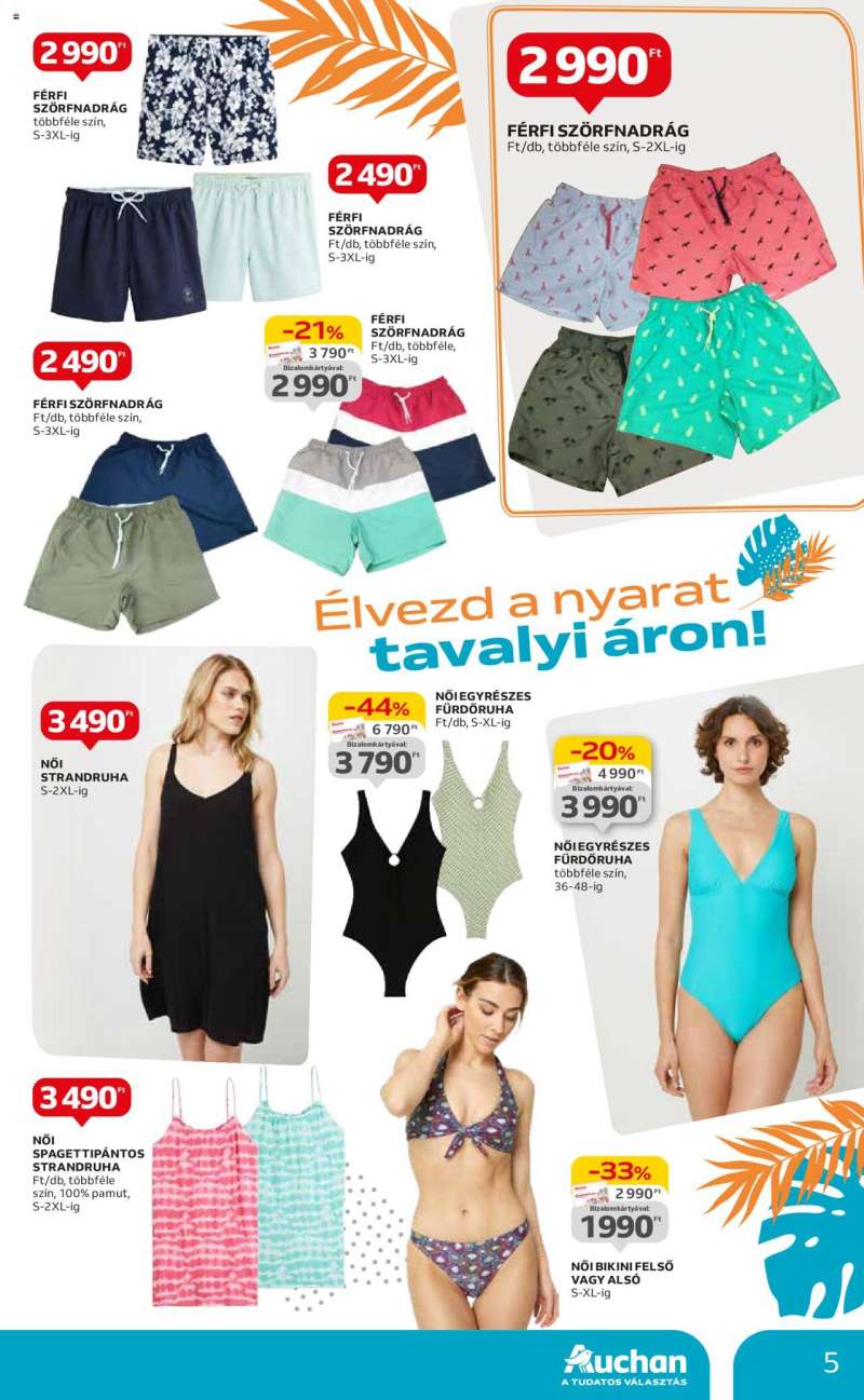 Auchan Textil ajánlataink / Hipermarket 5 oldal