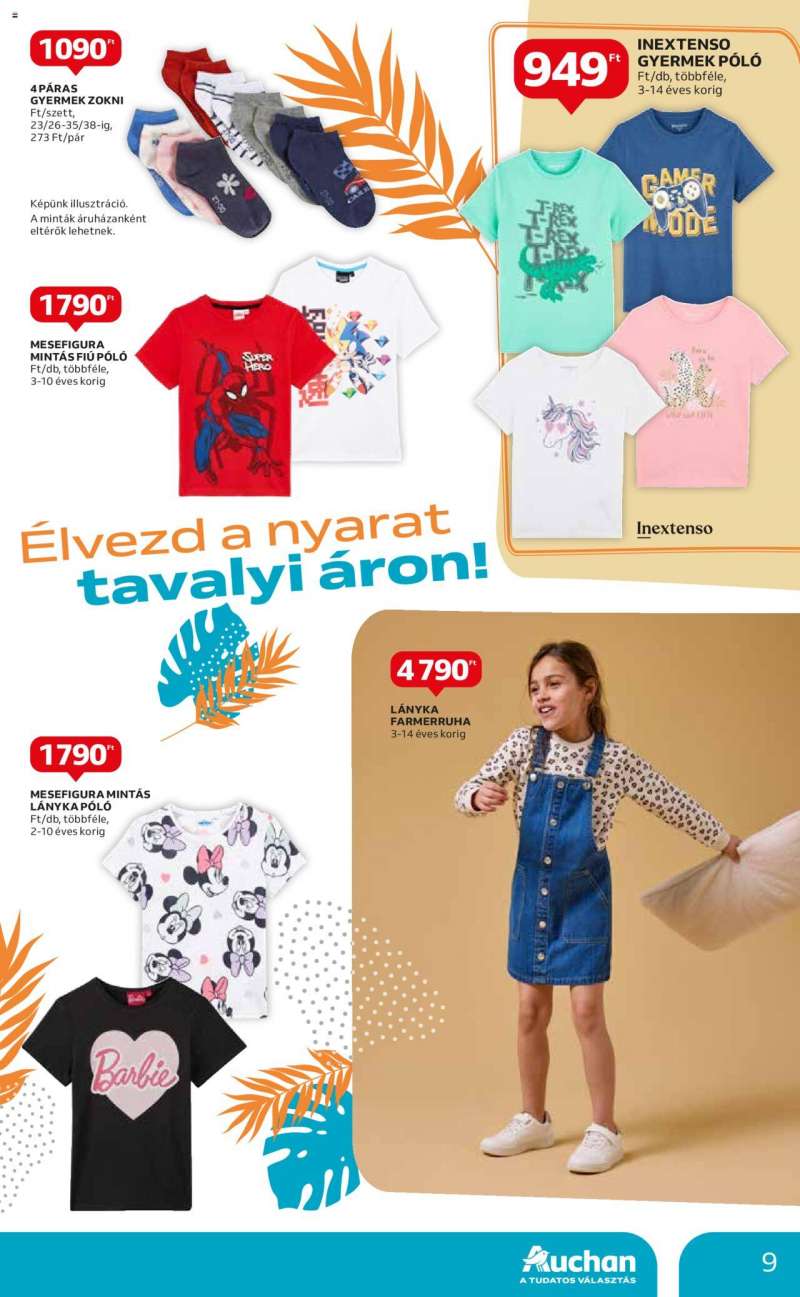 Auchan Textil ajánlataink / Hipermarket 9 oldal