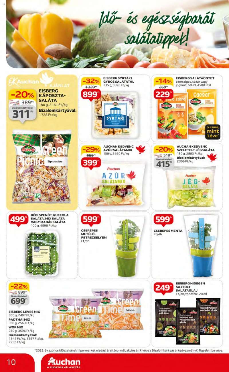 Auchan Akciós újság Auchan 10 oldal