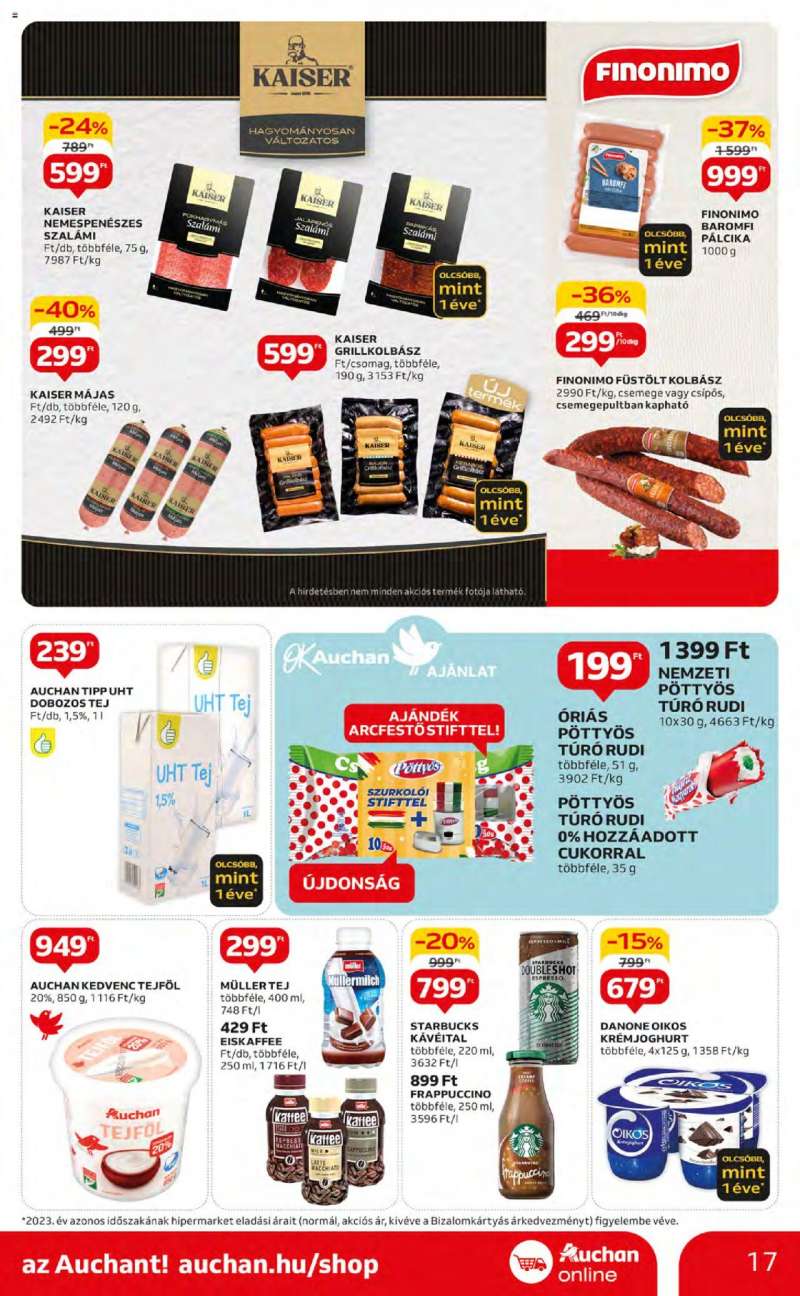 Auchan Akciós újság Auchan 17 oldal