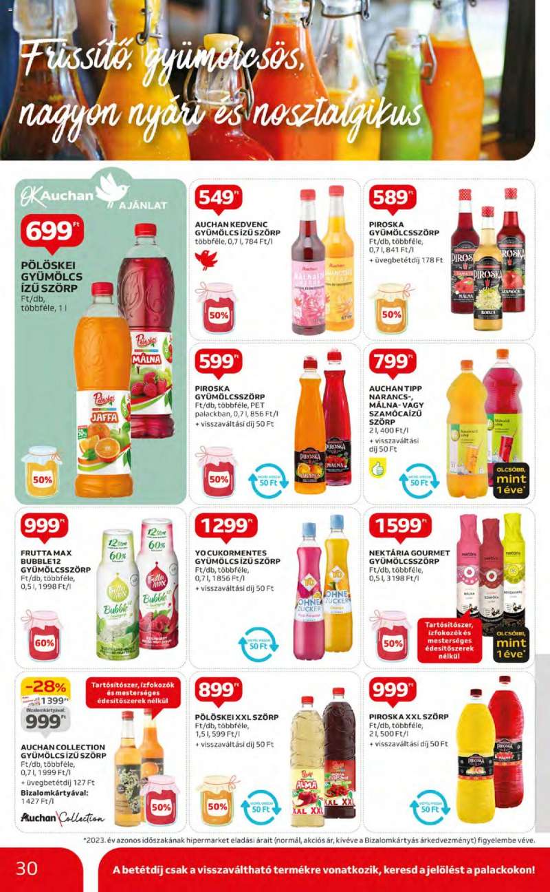 Auchan Akciós újság Auchan 30 oldal