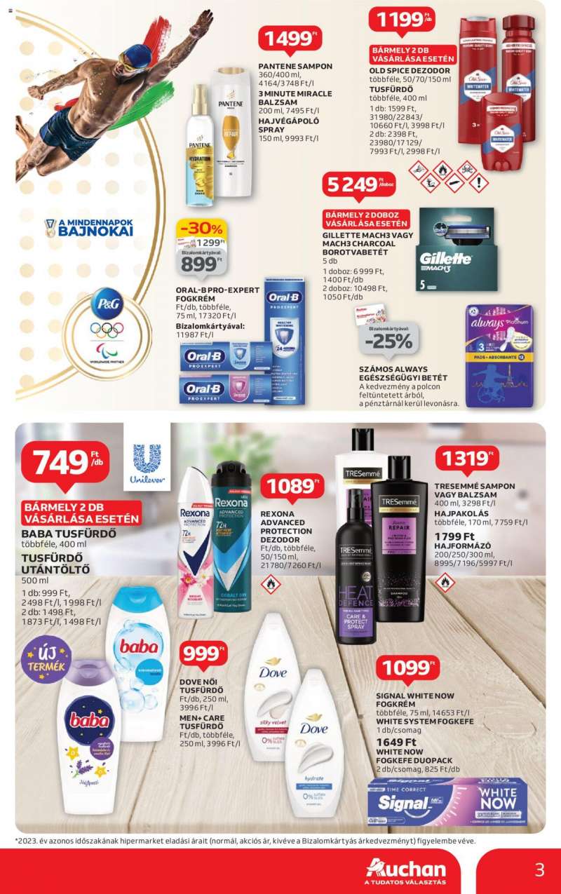 Auchan Drogéria ajánlataink / Hipermarket 3 oldal