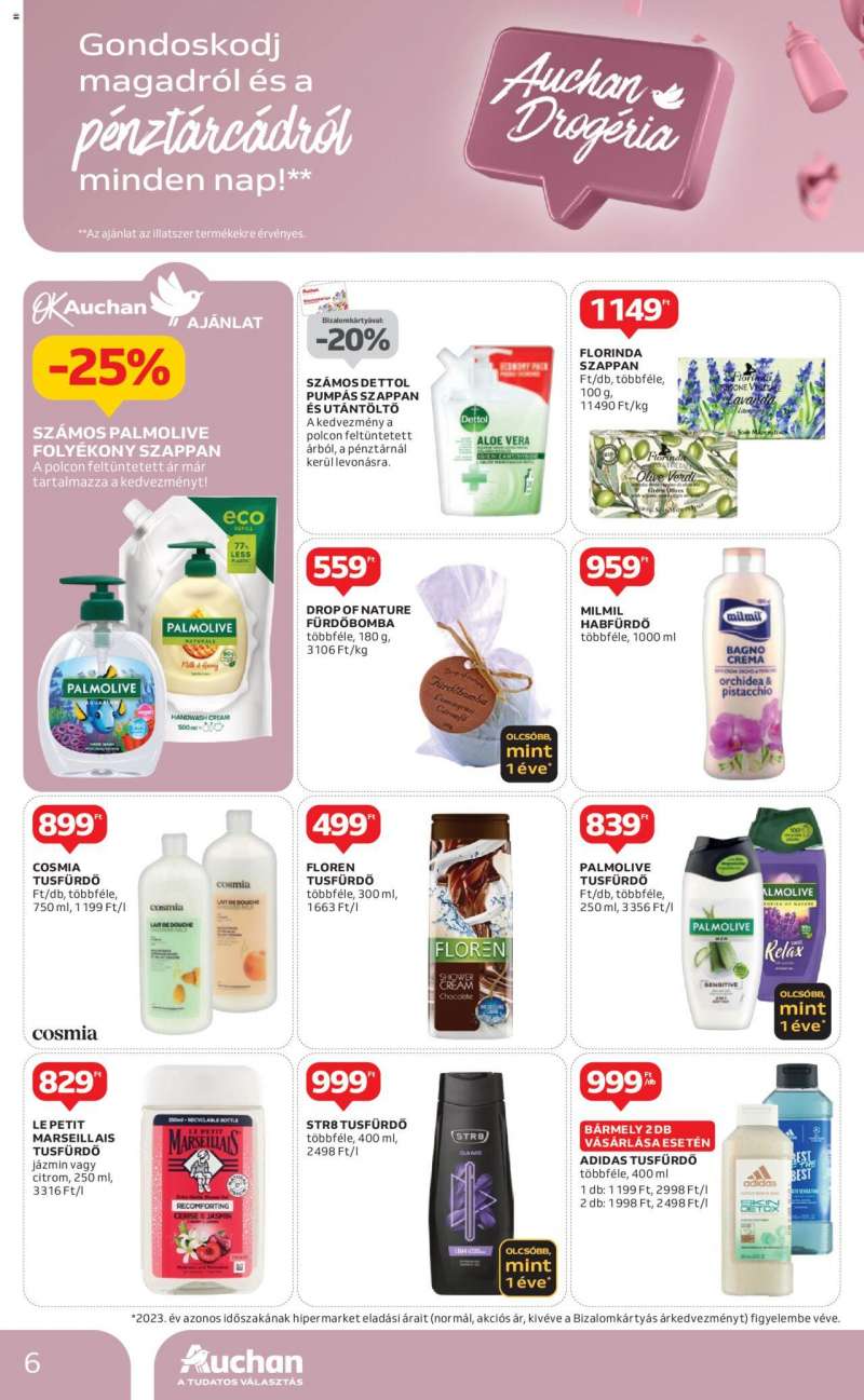 Auchan Drogéria ajánlataink / Hipermarket 6 oldal