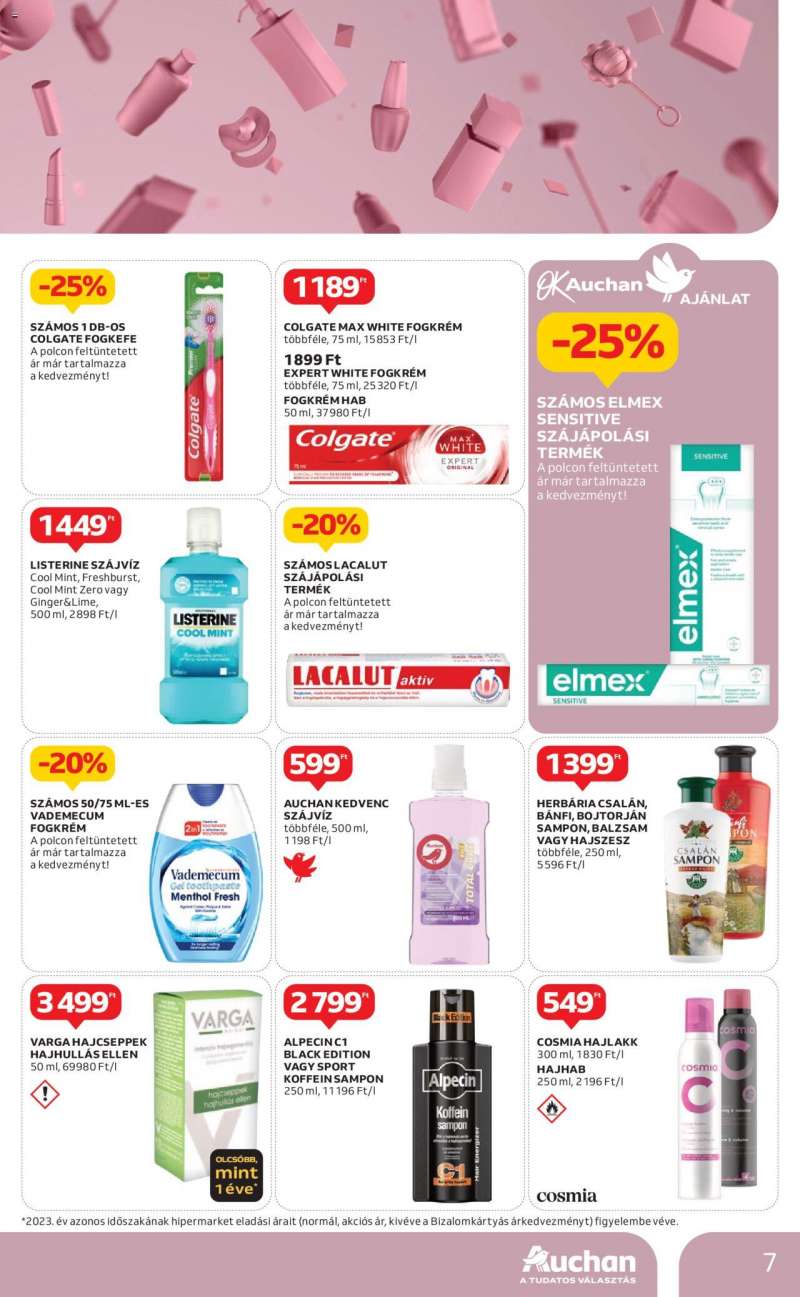 Auchan Drogéria ajánlataink / Hipermarket 7 oldal