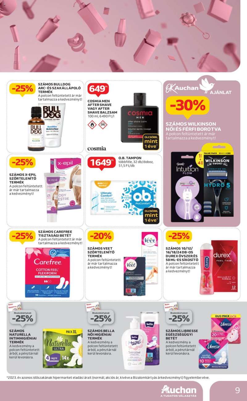 Auchan Drogéria ajánlataink / Hipermarket 9 oldal