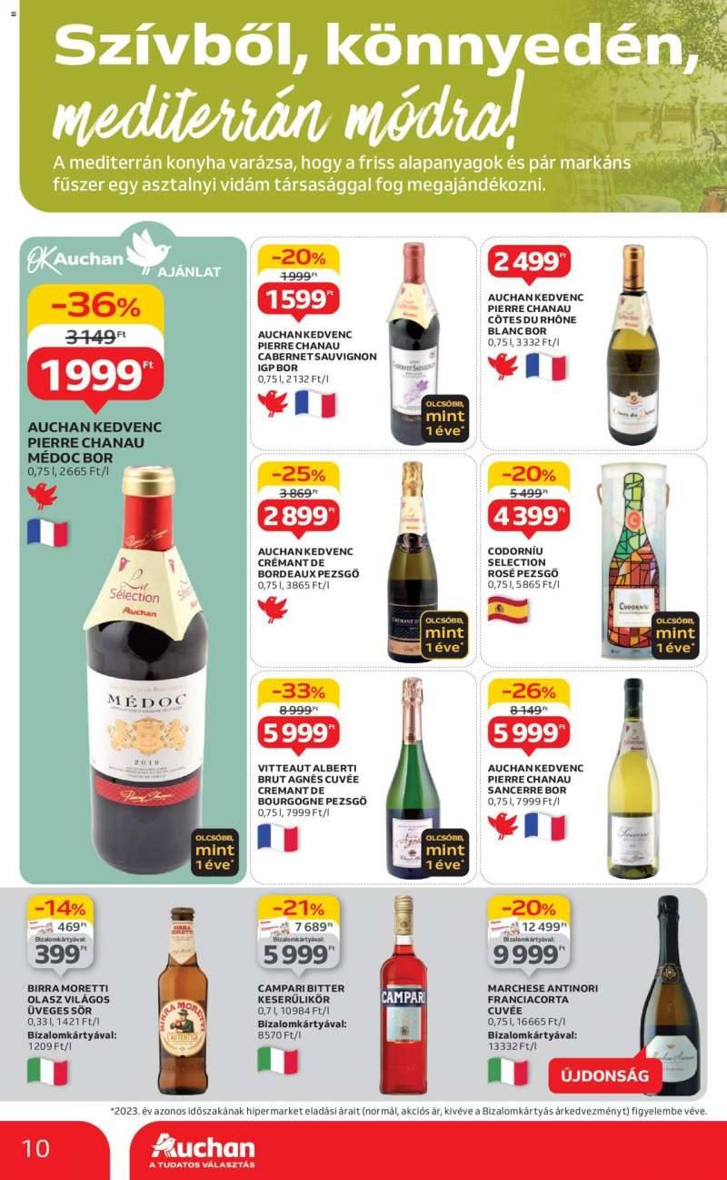 Auchan Mediterrán ízek, magyar borok! / Hipermarket 10 oldal