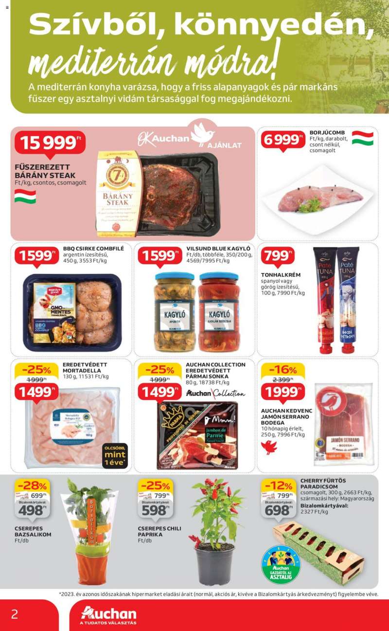 Auchan Mediterrán ízek, magyar borok! / Hipermarket 2 oldal