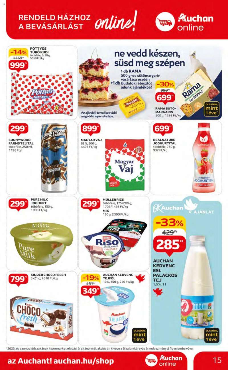 Auchan Akciós újság Auchan 15 oldal