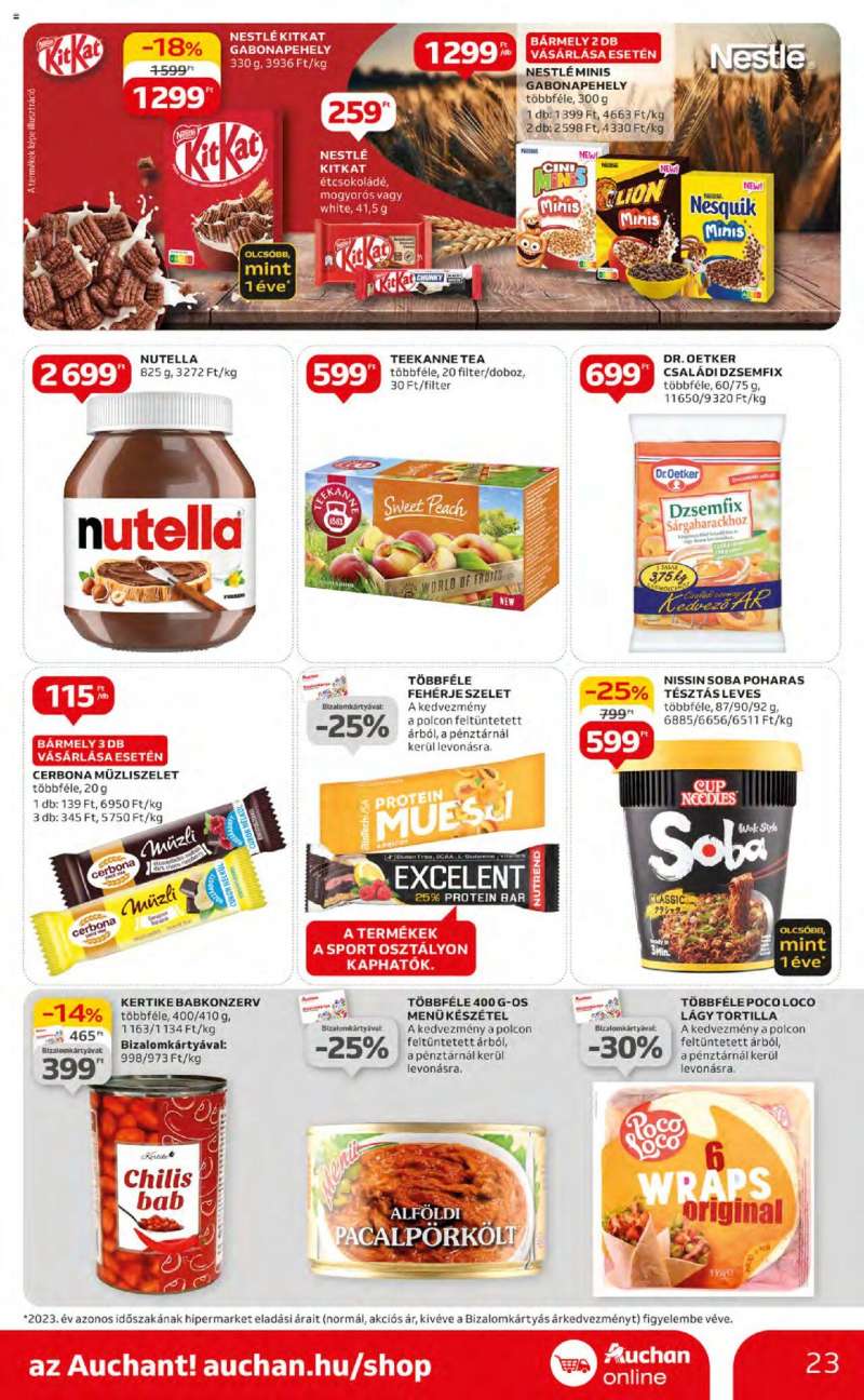 Auchan Akciós újság Auchan 23 oldal