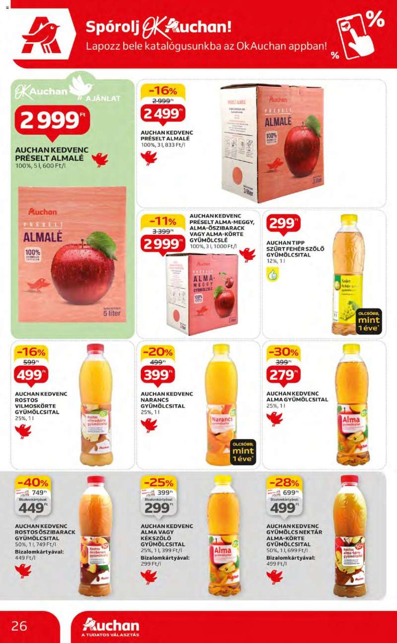 Auchan Akciós újság Auchan 26 oldal