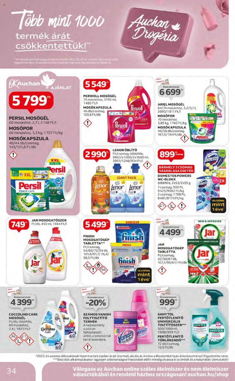 Auchan Akciós újság Auchan 34 oldal