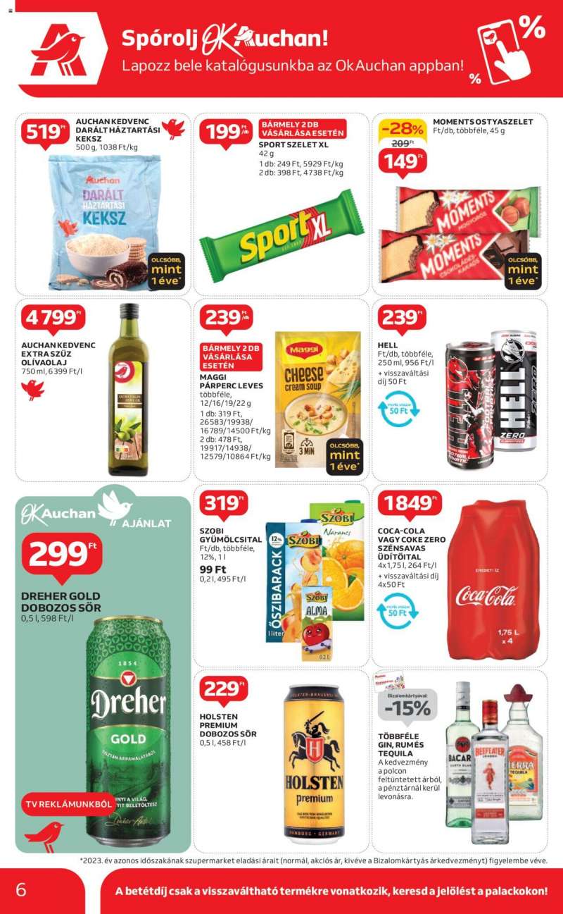 Auchan Szupermarket akciós újság 6 oldal