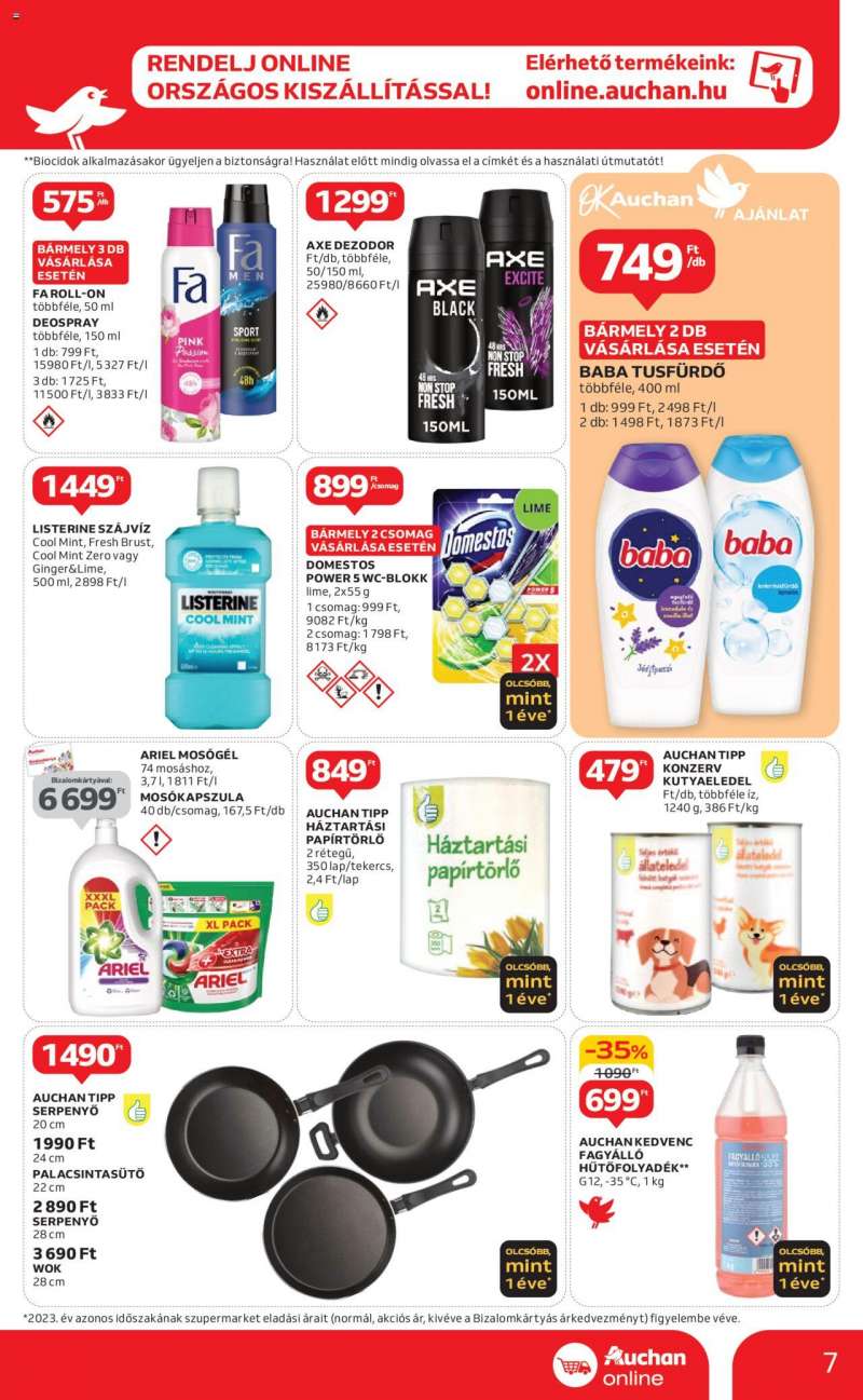 Auchan Szupermarket akciós újság 7 oldal