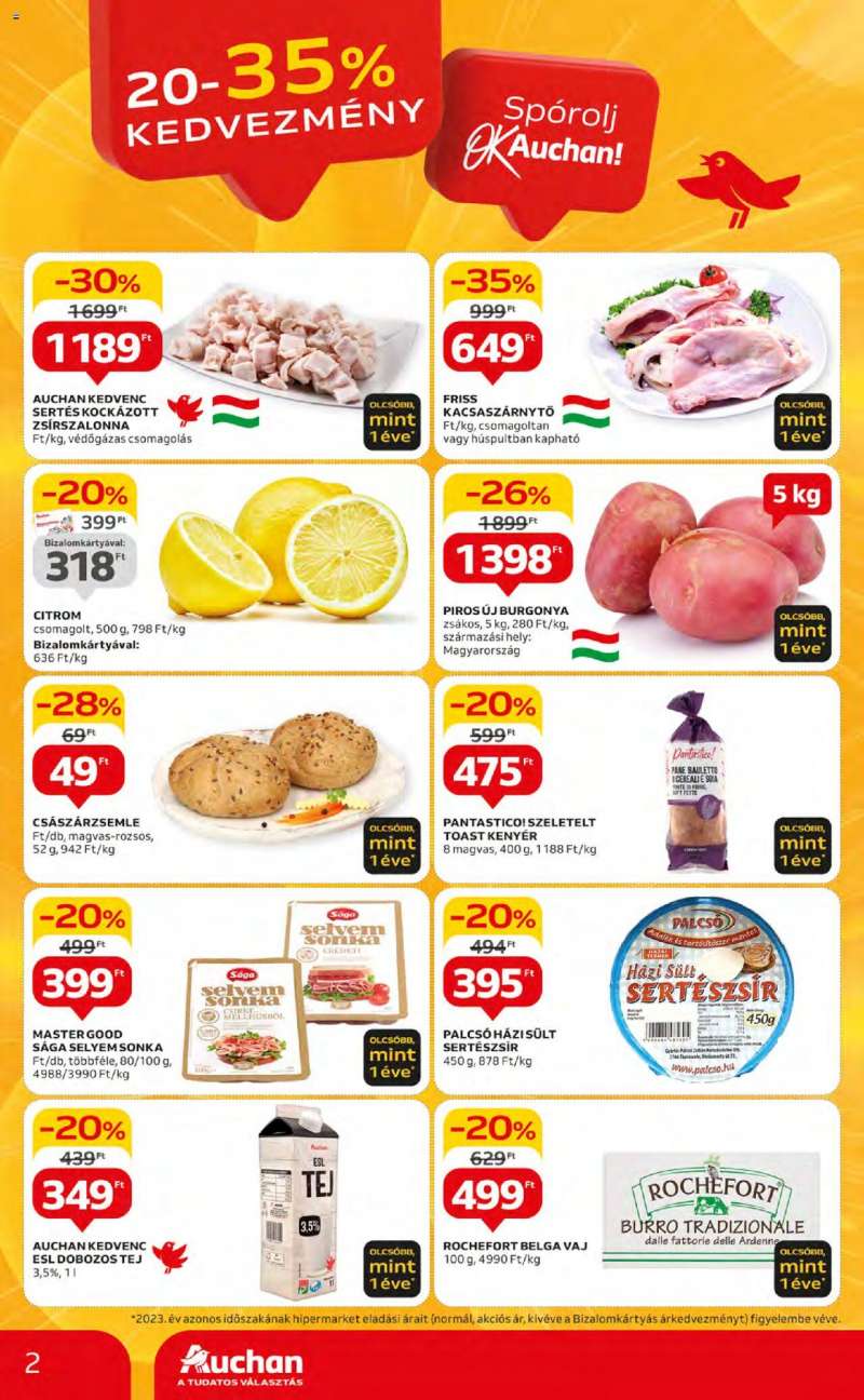 Auchan Akciós újság Auchan 2 oldal