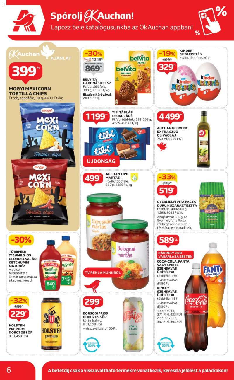 Auchan Szupermarket akciós újság 6 oldal