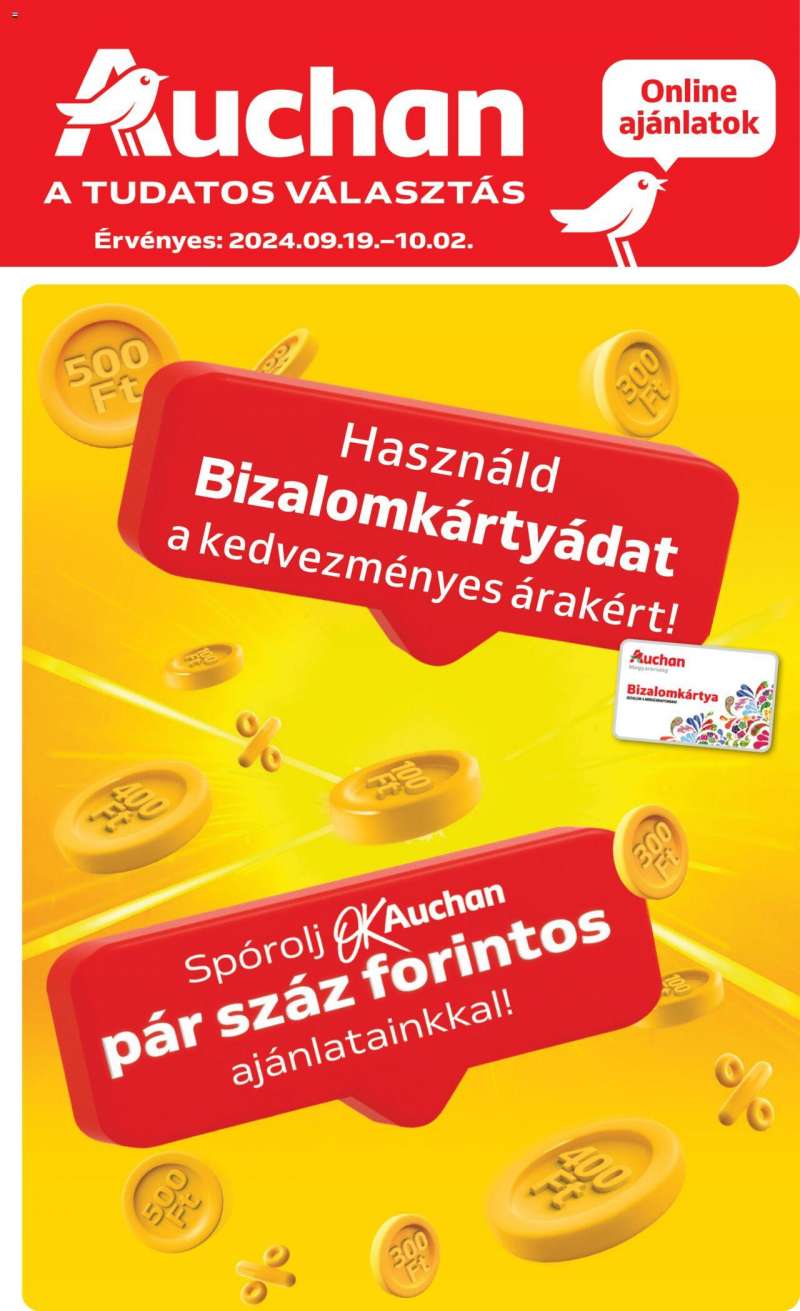 Auchan 2 hetes párszázas ajánlataink 1 oldal