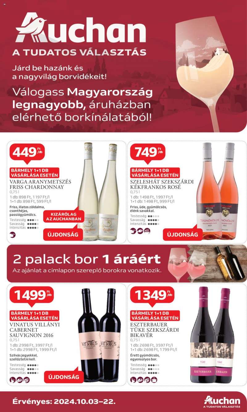 Auchan Bor ajánlataink / Hipermarket 1 oldal