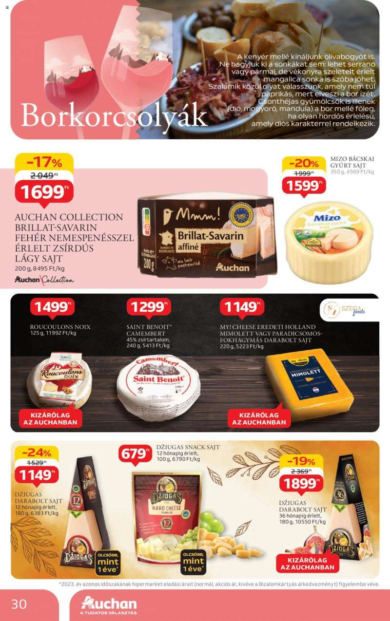 Auchan Bor ajánlataink / Hipermarket 30 oldal