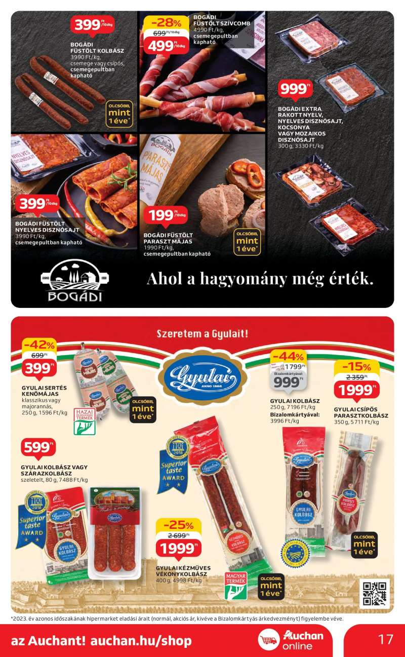 Auchan Budapest, Bevásárló U. Akciós Újság Auchan 17 oldal