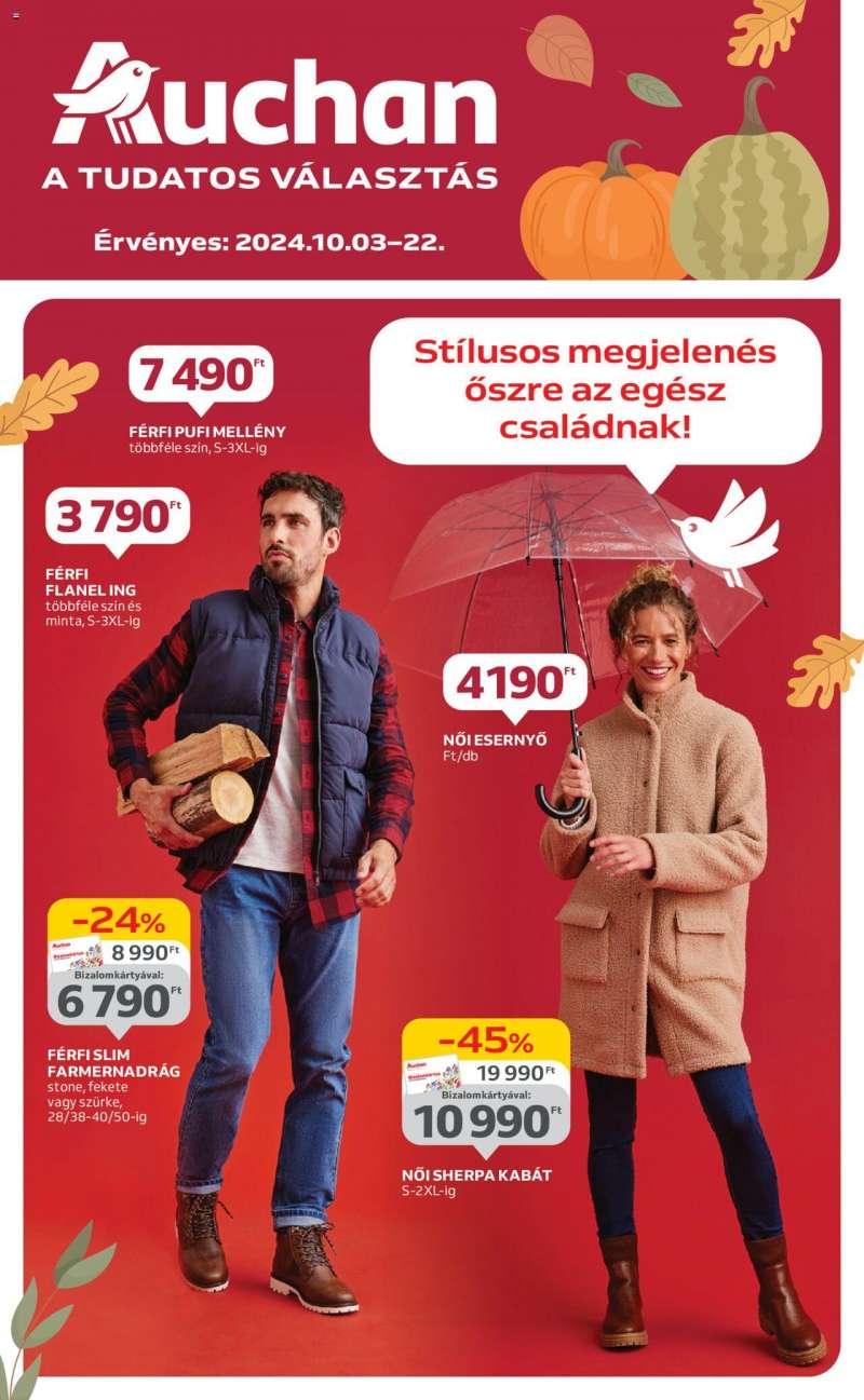 Auchan Őszi textil ajánlataink / Hipermarket 1 oldal