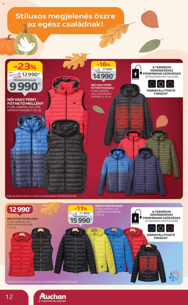 Auchan Őszi textil ajánlataink / Hipermarket 12 oldal