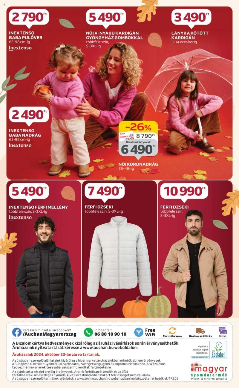 Auchan Őszi textil ajánlataink / Hipermarket 14 oldal