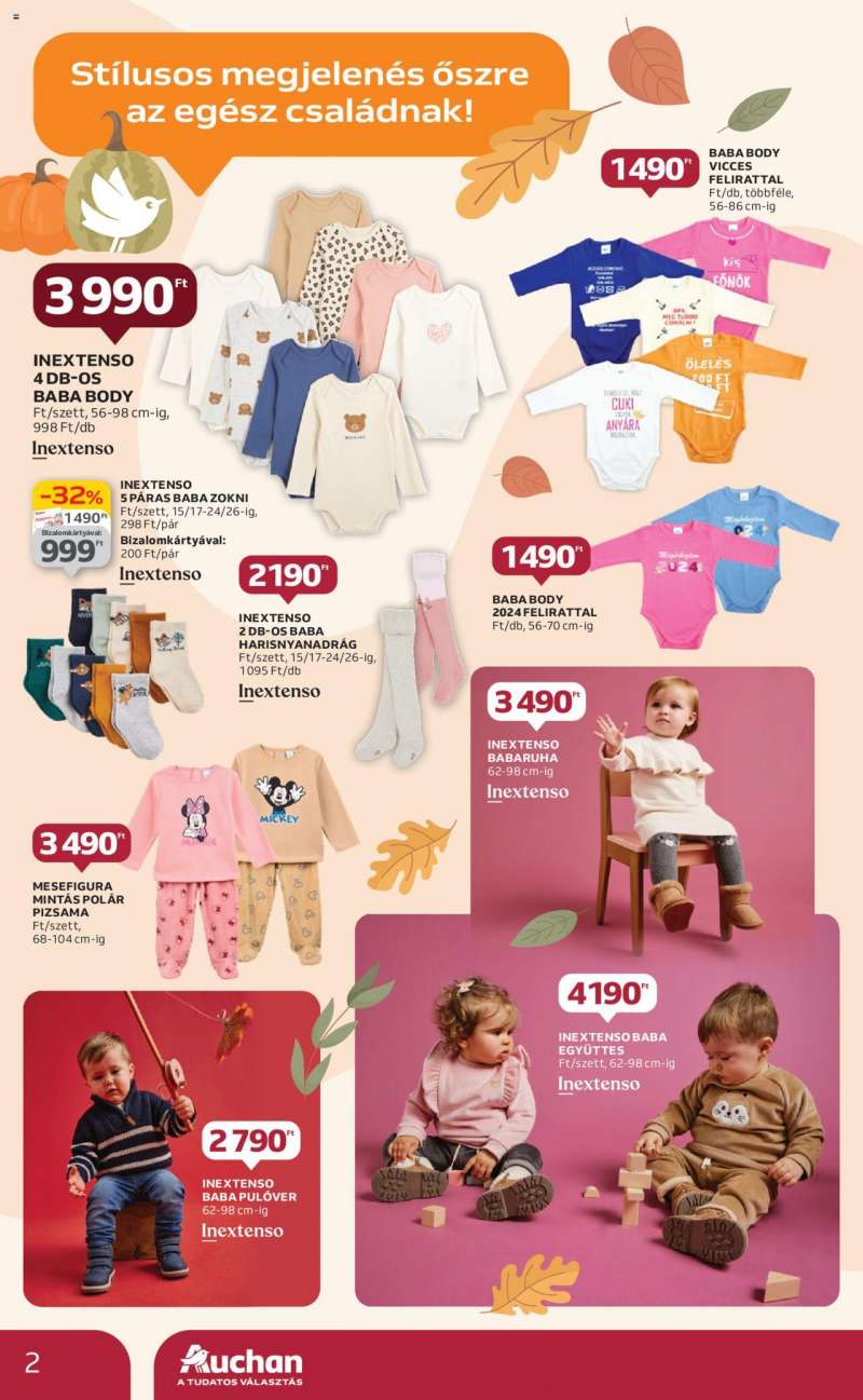 Auchan Őszi textil ajánlataink / Hipermarket 2 oldal