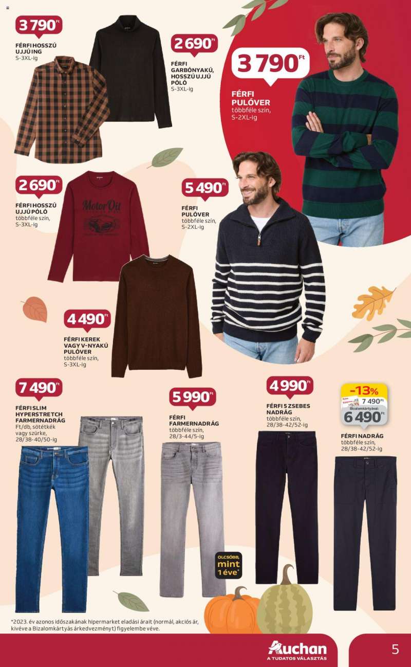 Auchan Őszi textil ajánlataink / Hipermarket 5 oldal