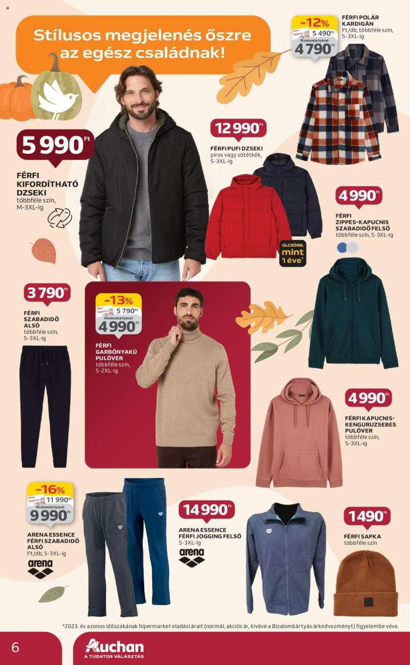 Auchan Őszi textil ajánlataink / Hipermarket 6 oldal