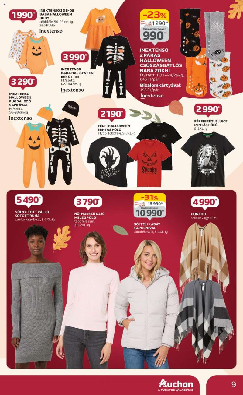 Auchan Őszi textil ajánlataink / Hipermarket 9 oldal