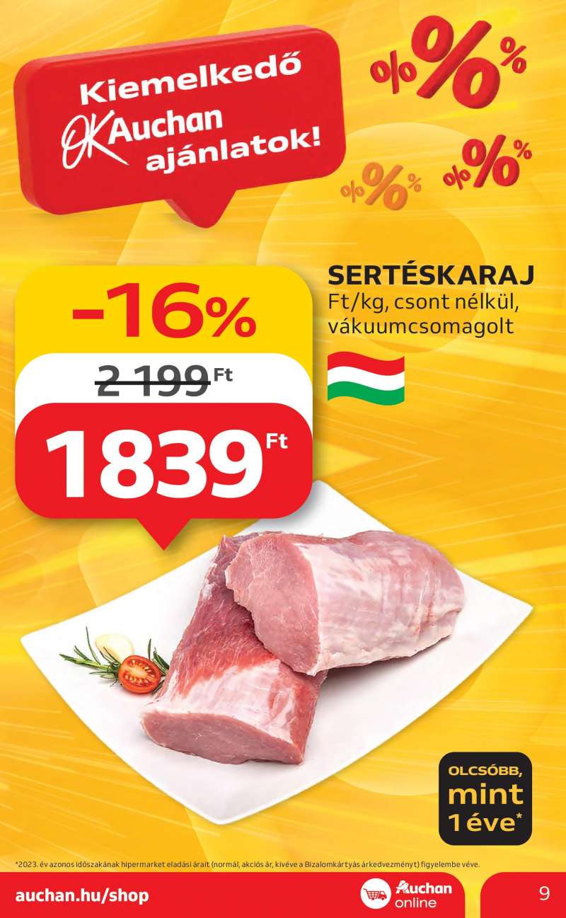 Auchan Csömör Akciós Újság Auchan 9 oldal