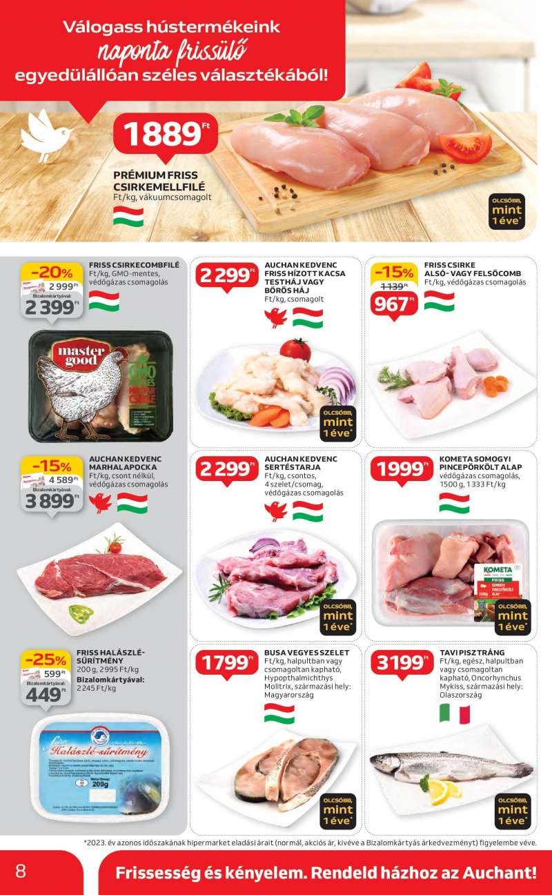 Auchan Győr Akciós Újság Auchan 8 oldal