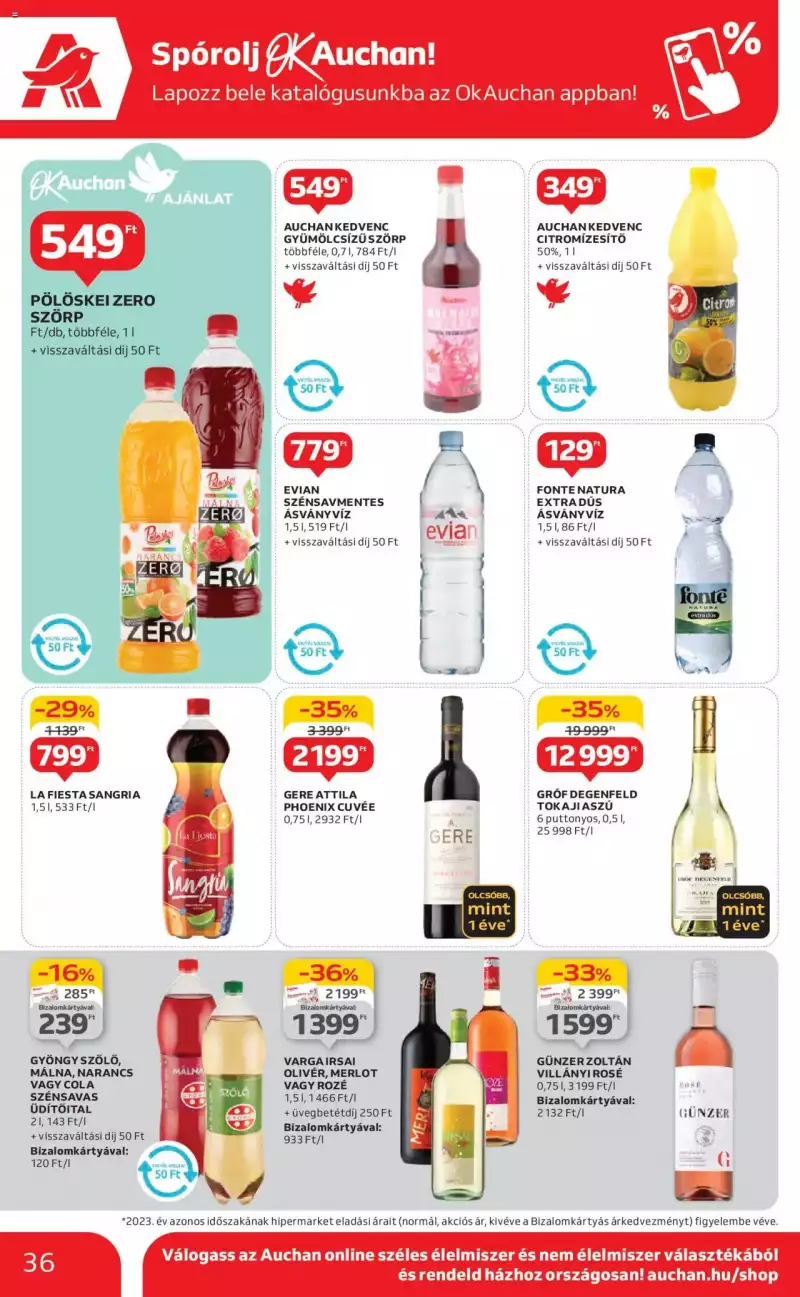 Auchan Akciós újság Auchan 36 oldal