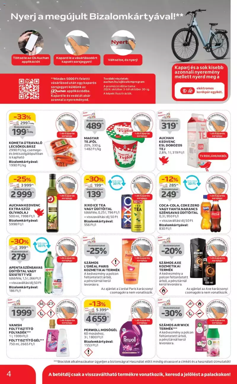 Auchan Szupermarket akciós újság 4 oldal