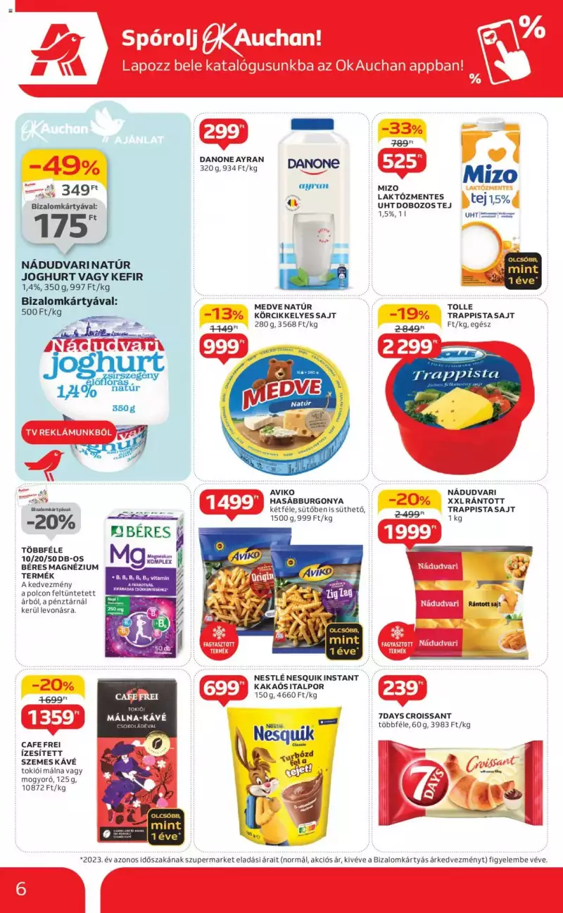 Auchan Szupermarket akciós újság 6 oldal