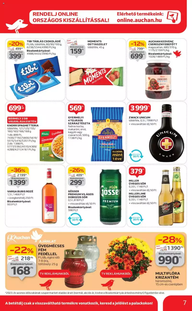 Auchan Szupermarket akciós újság 7 oldal