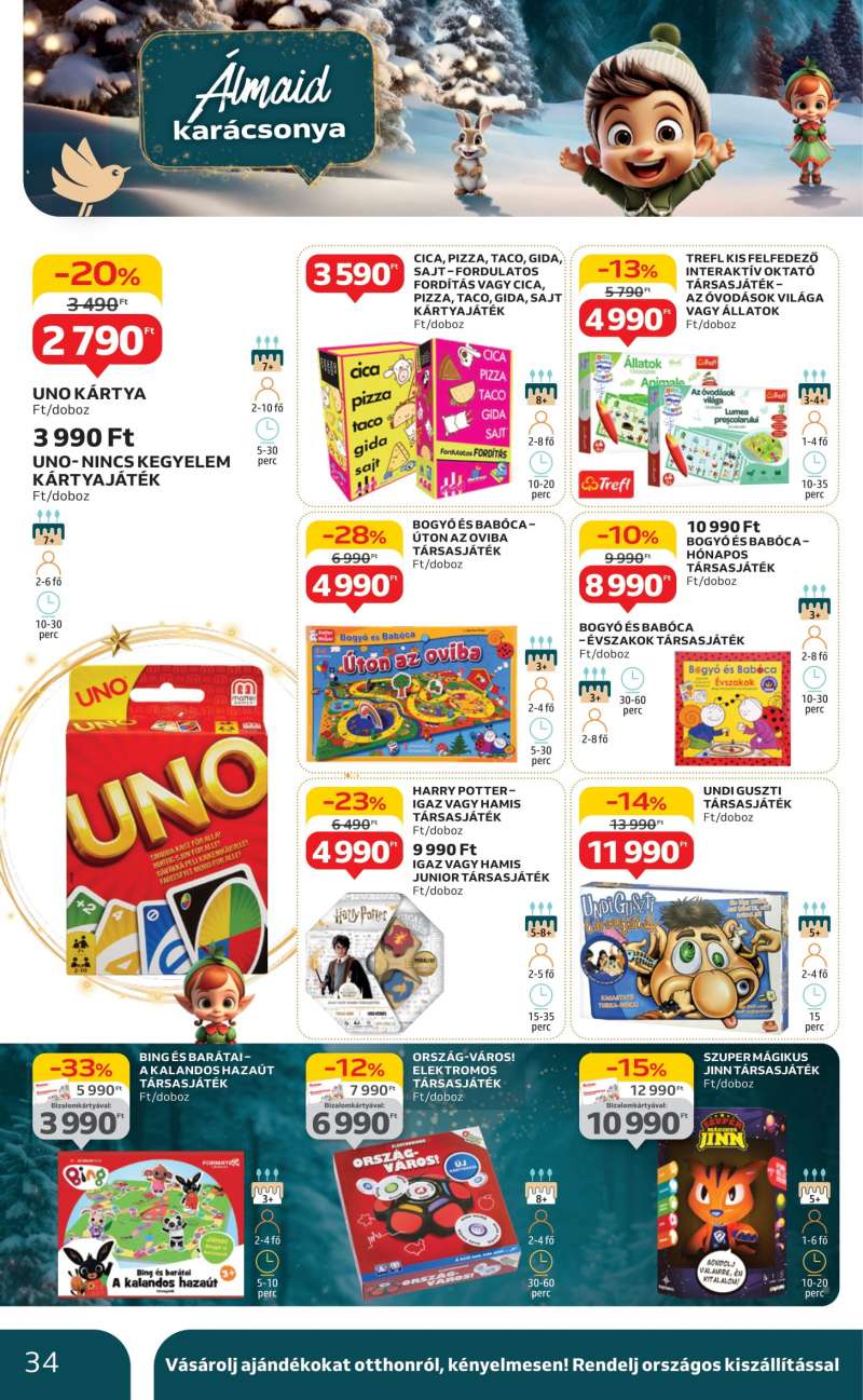 Auchan Auchan Karácsonyi játék ajánlataink / Hipermarket 34 oldal