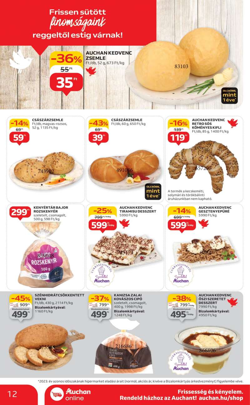 Auchan Akciós újság Auchan Hipermarket 12 oldal