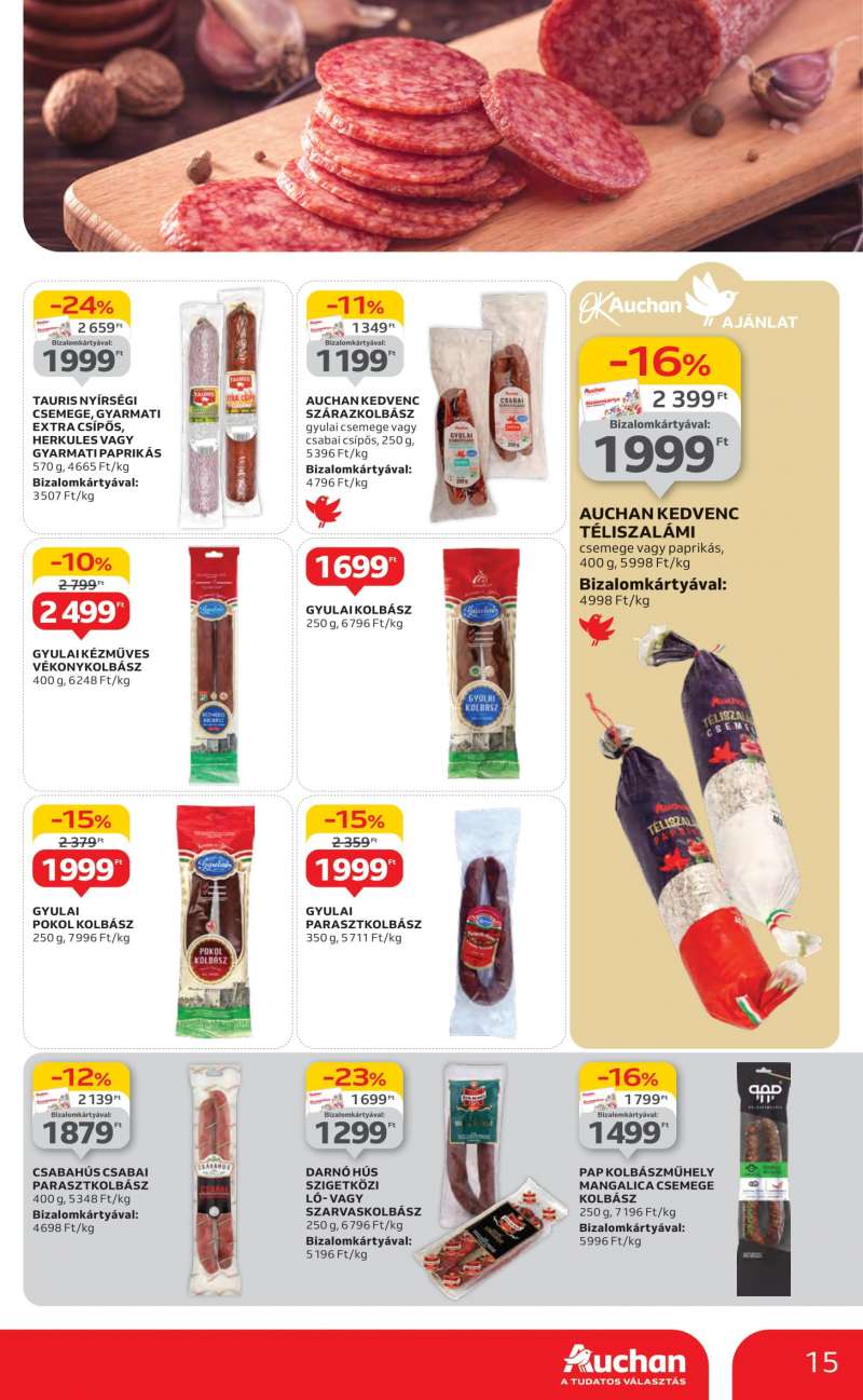 Auchan Akciós újság Auchan Hipermarket 15 oldal