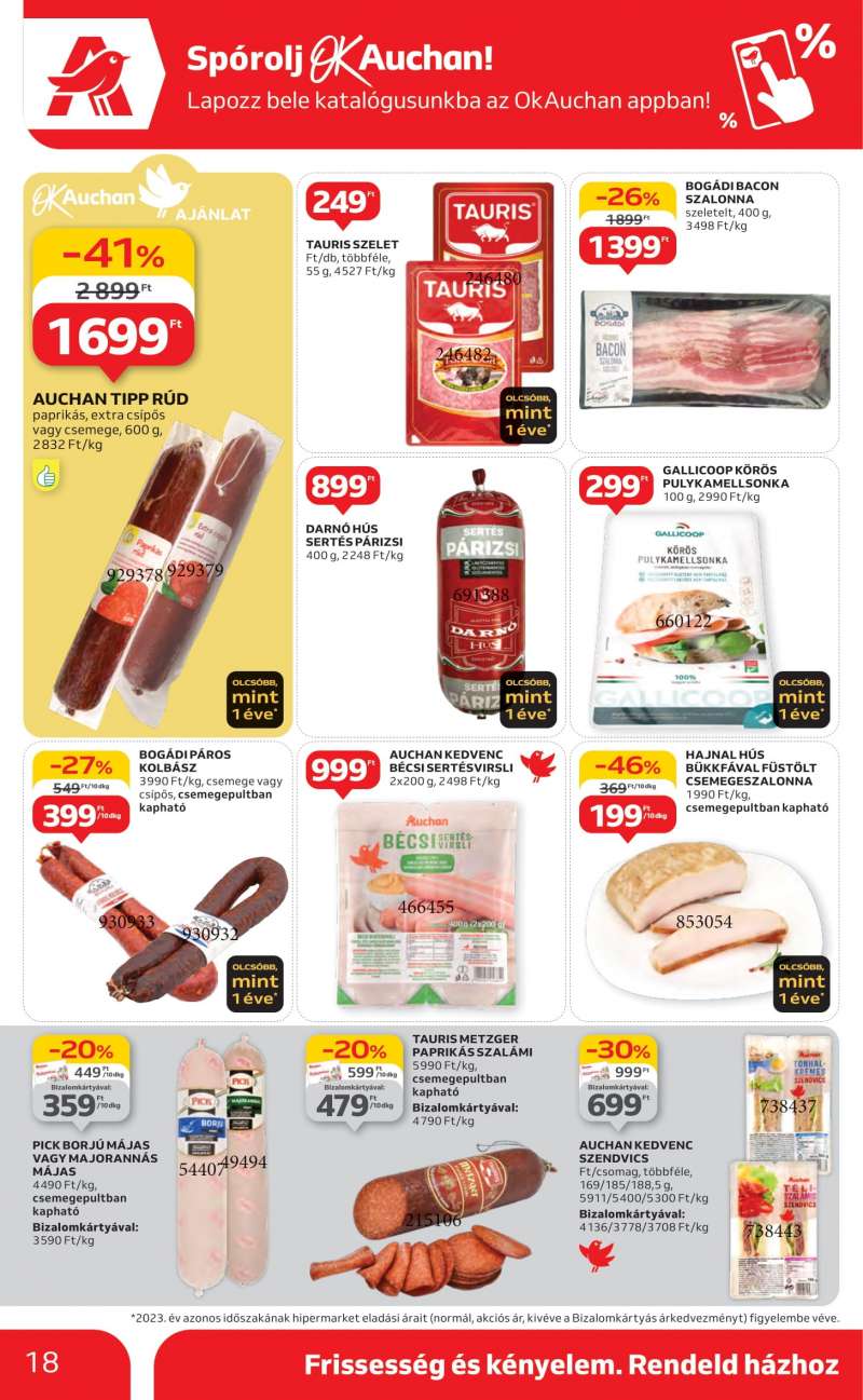 Auchan Akciós újság Auchan Hipermarket 18 oldal