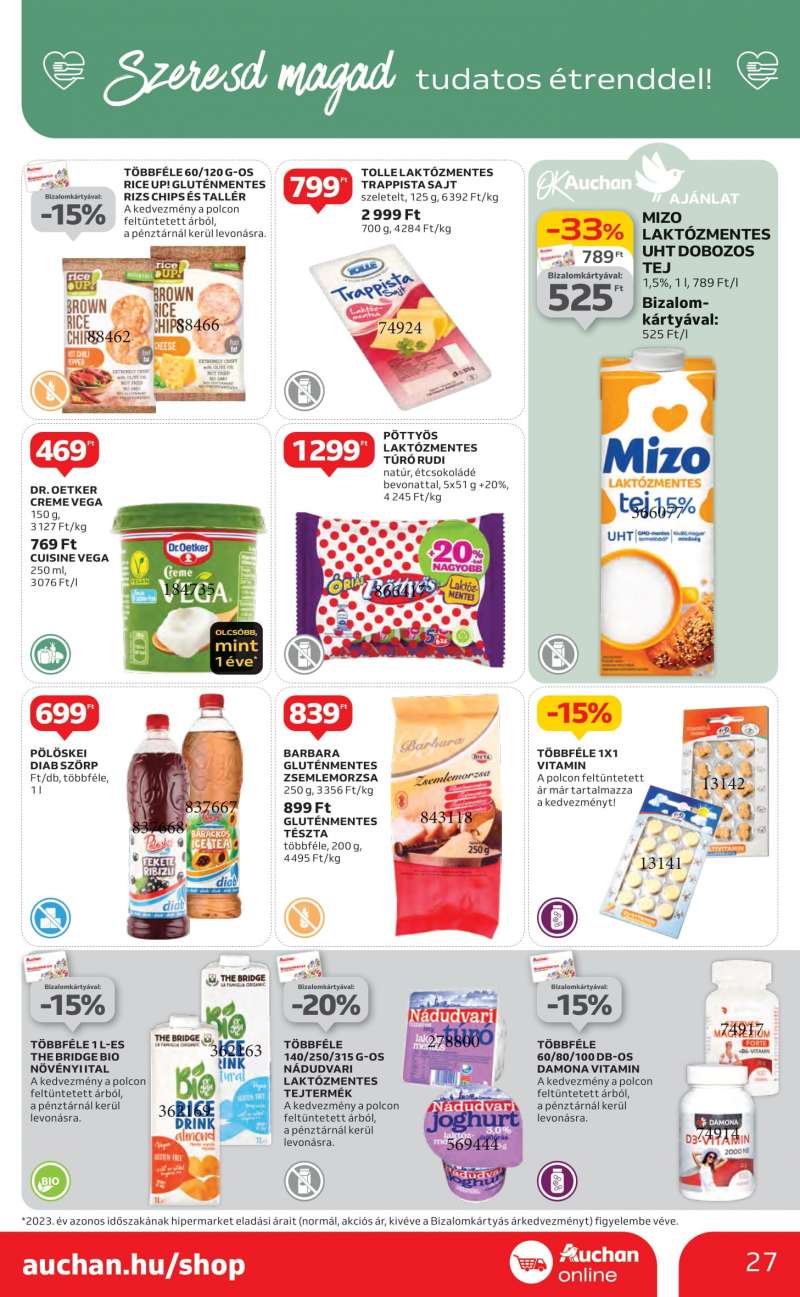 Auchan Akciós újság Auchan Hipermarket 27 oldal