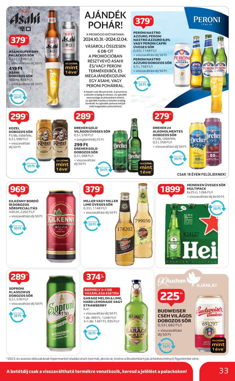 Auchan Akciós újság Auchan Hipermarket 33 oldal