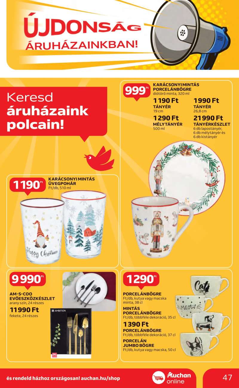 Auchan Akciós újság Auchan Hipermarket 47 oldal