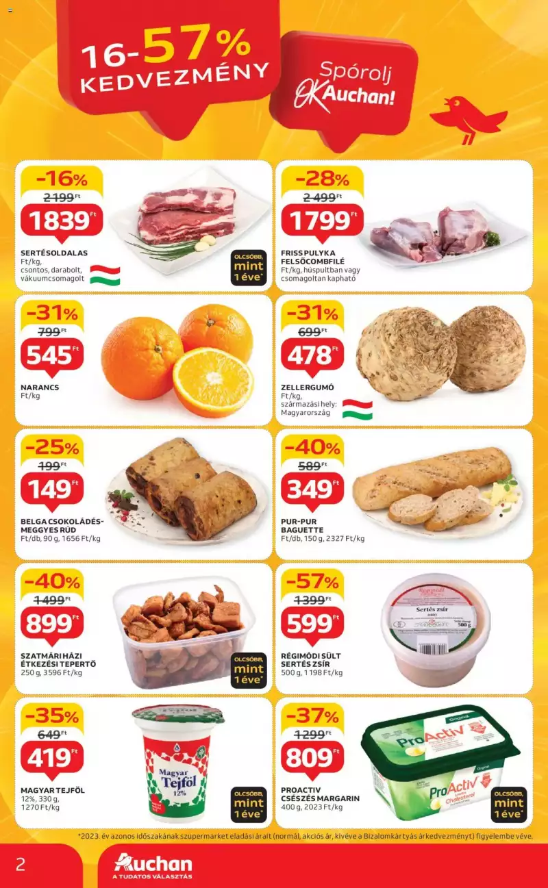 Auchan Szupermarket akciós újság 2 oldal