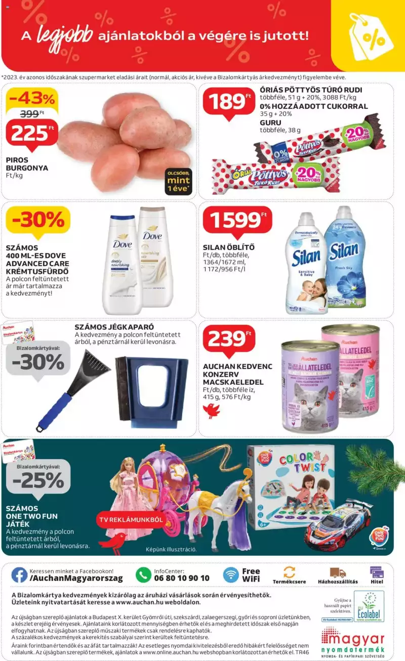 Auchan Szupermarket akciós újság 8 oldal