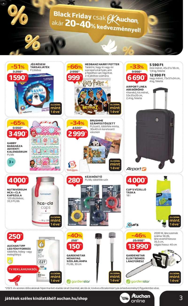 Auchan Black Friday 3 oldal