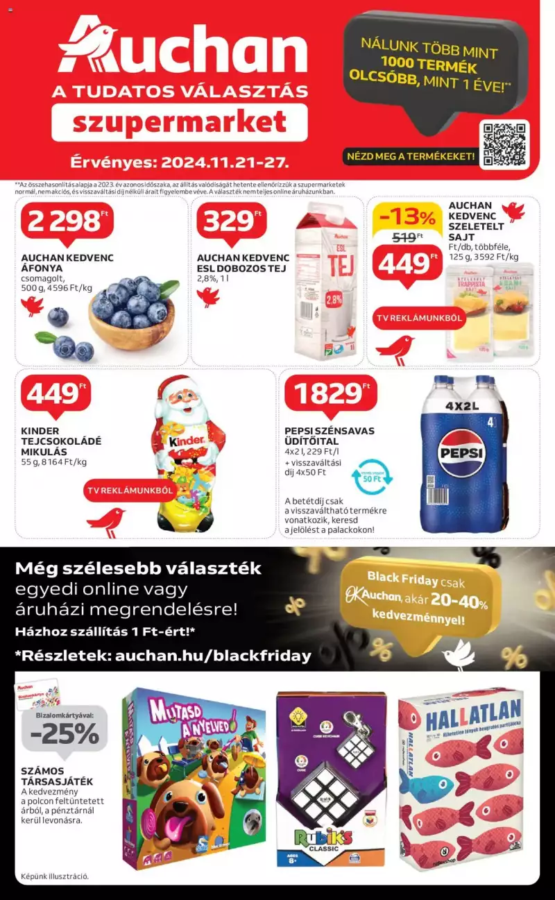 Auchan Szupermarket akciós újság 1 oldal