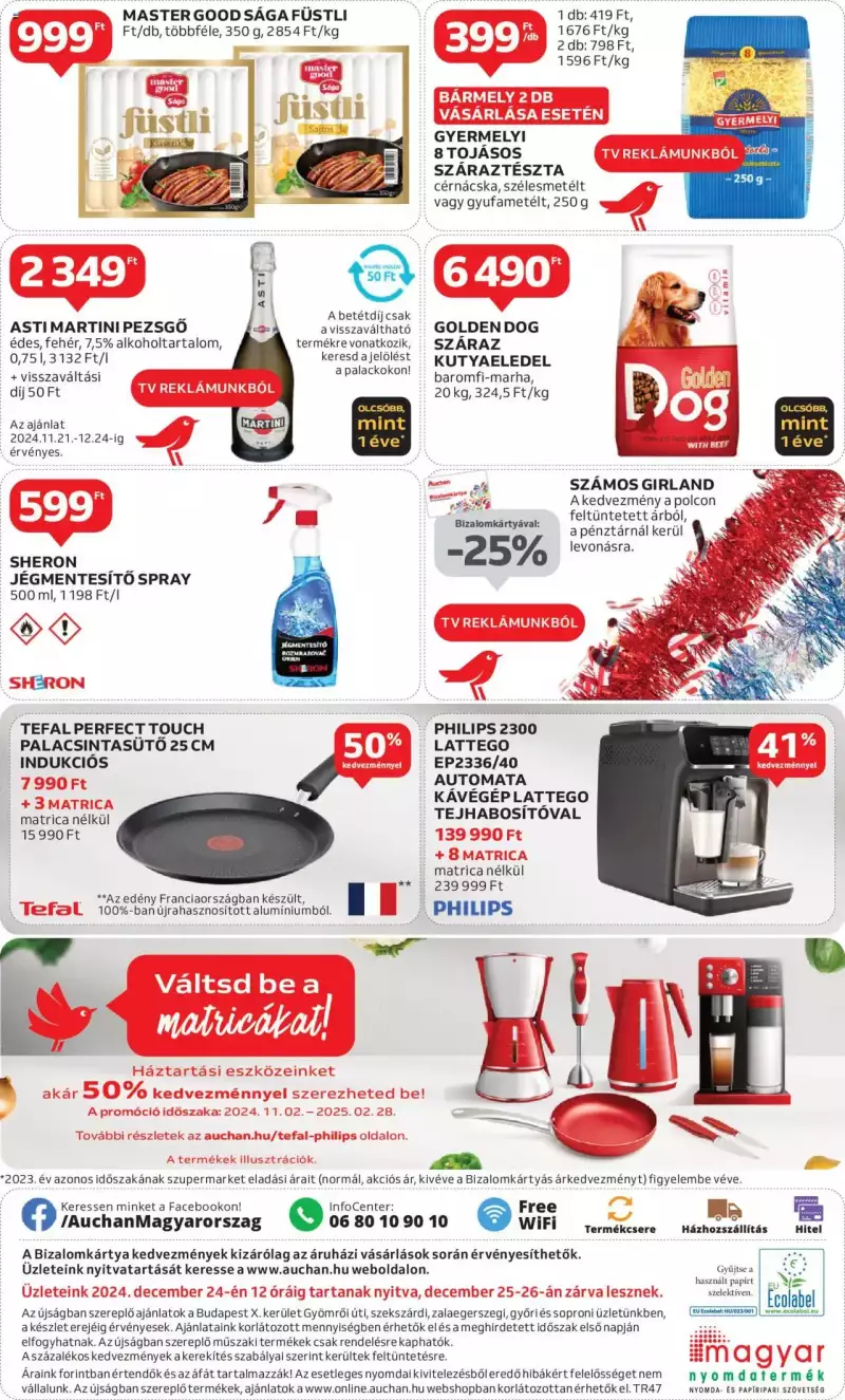 Auchan Szupermarket akciós újság 16 oldal