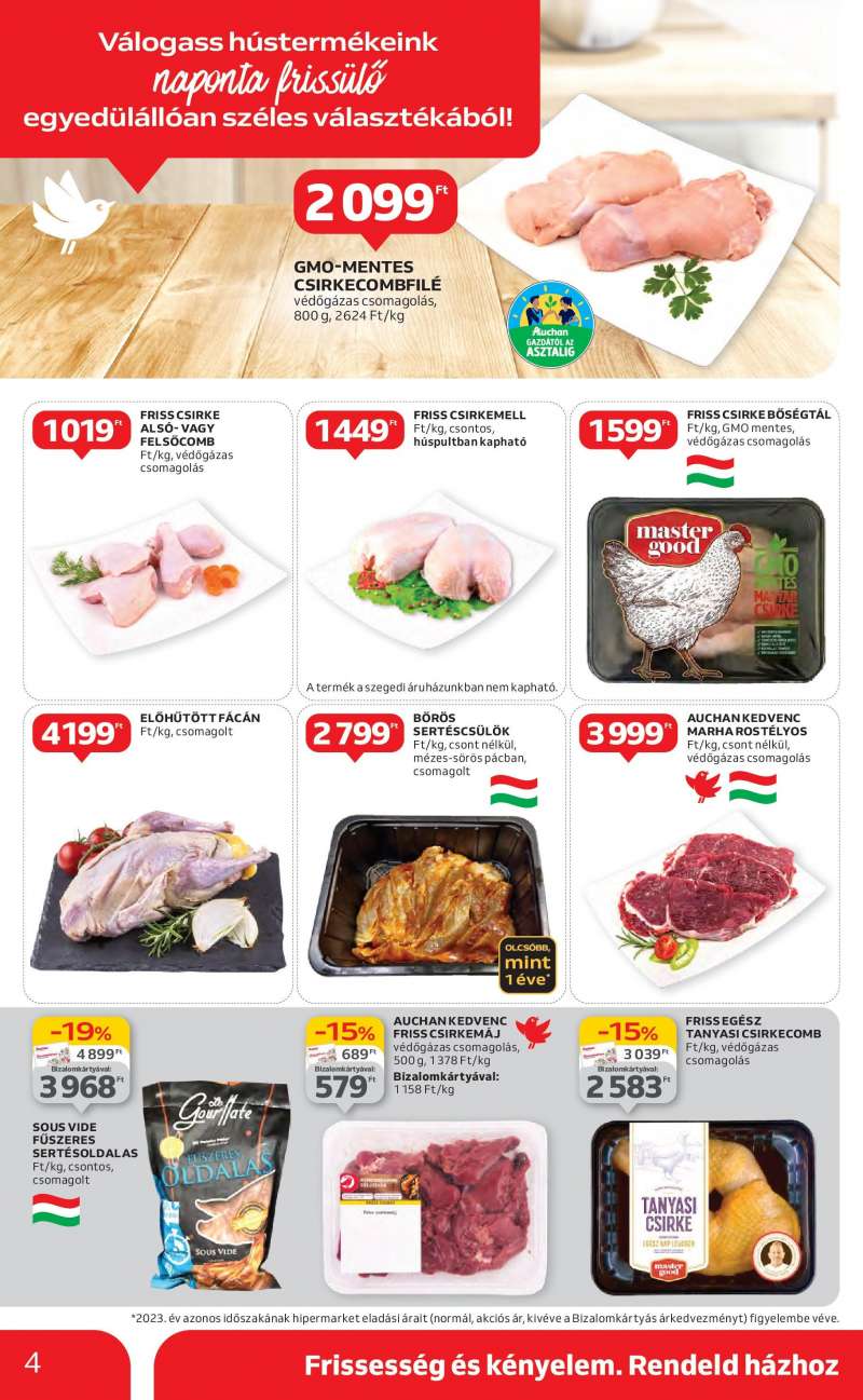 Auchan Szekszárd Akciós Újság Auchan 4 oldal